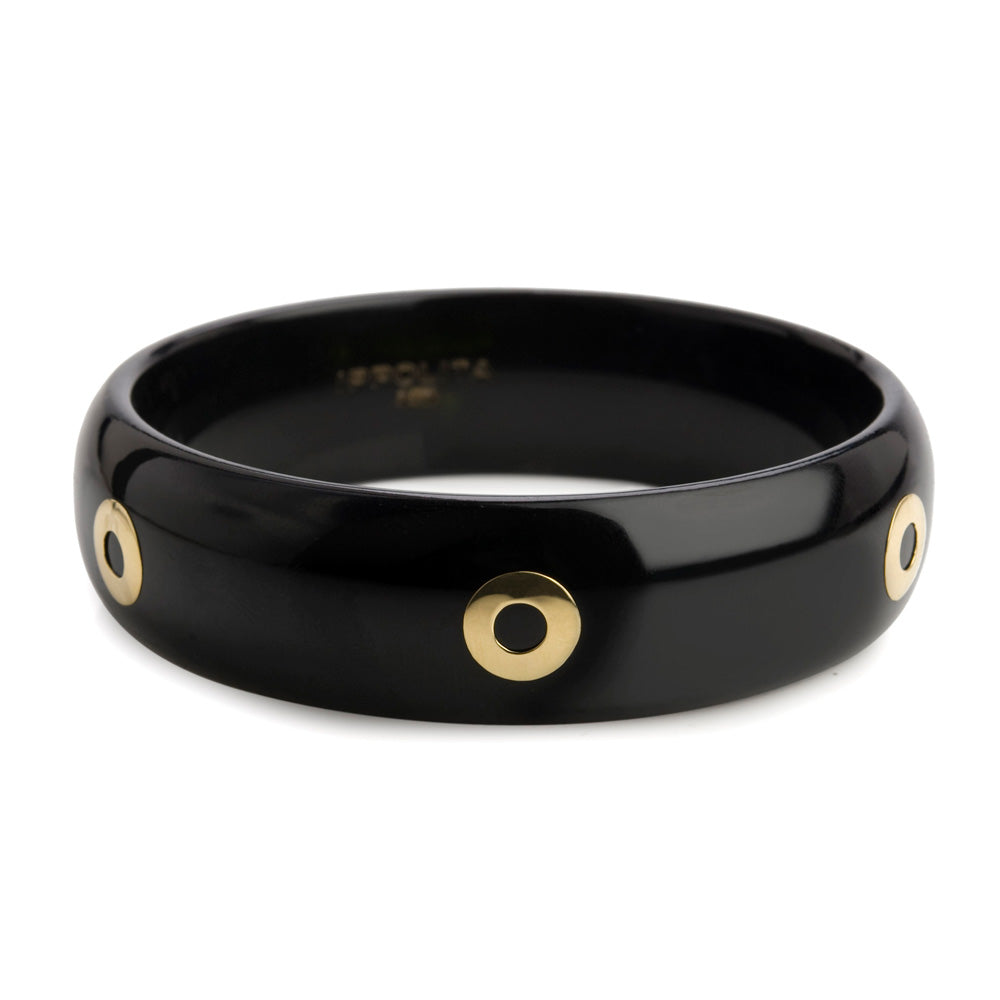 Resin Lifesaver Bangle in Black