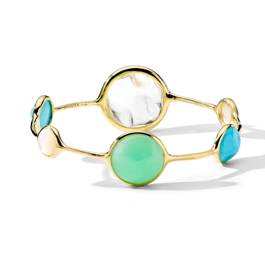 Baroque 6-Stone Bangle in Pacific