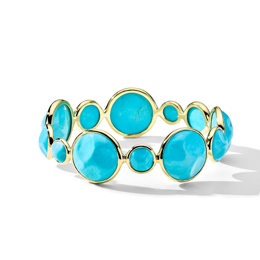 Baroque Large Stone Bangle Bracelet