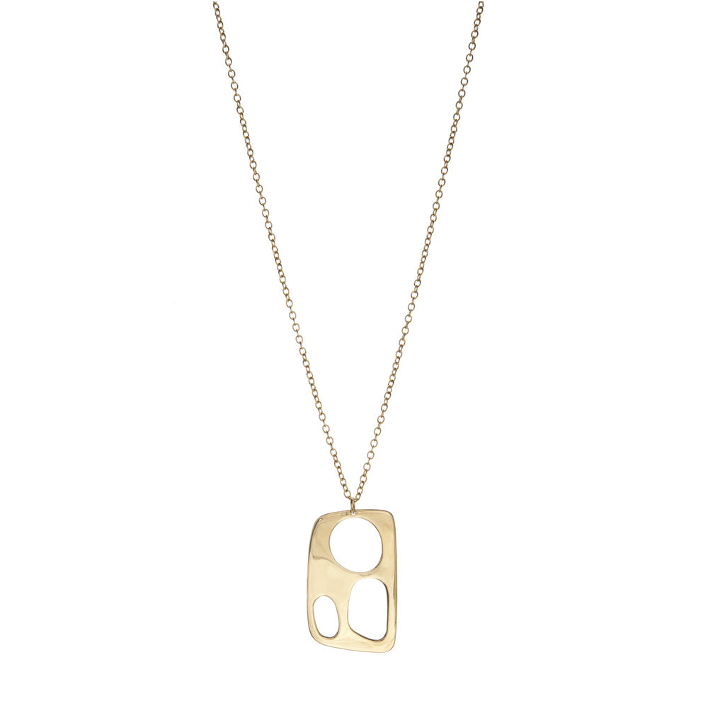 Rectangle Mosaic Pendant Necklace