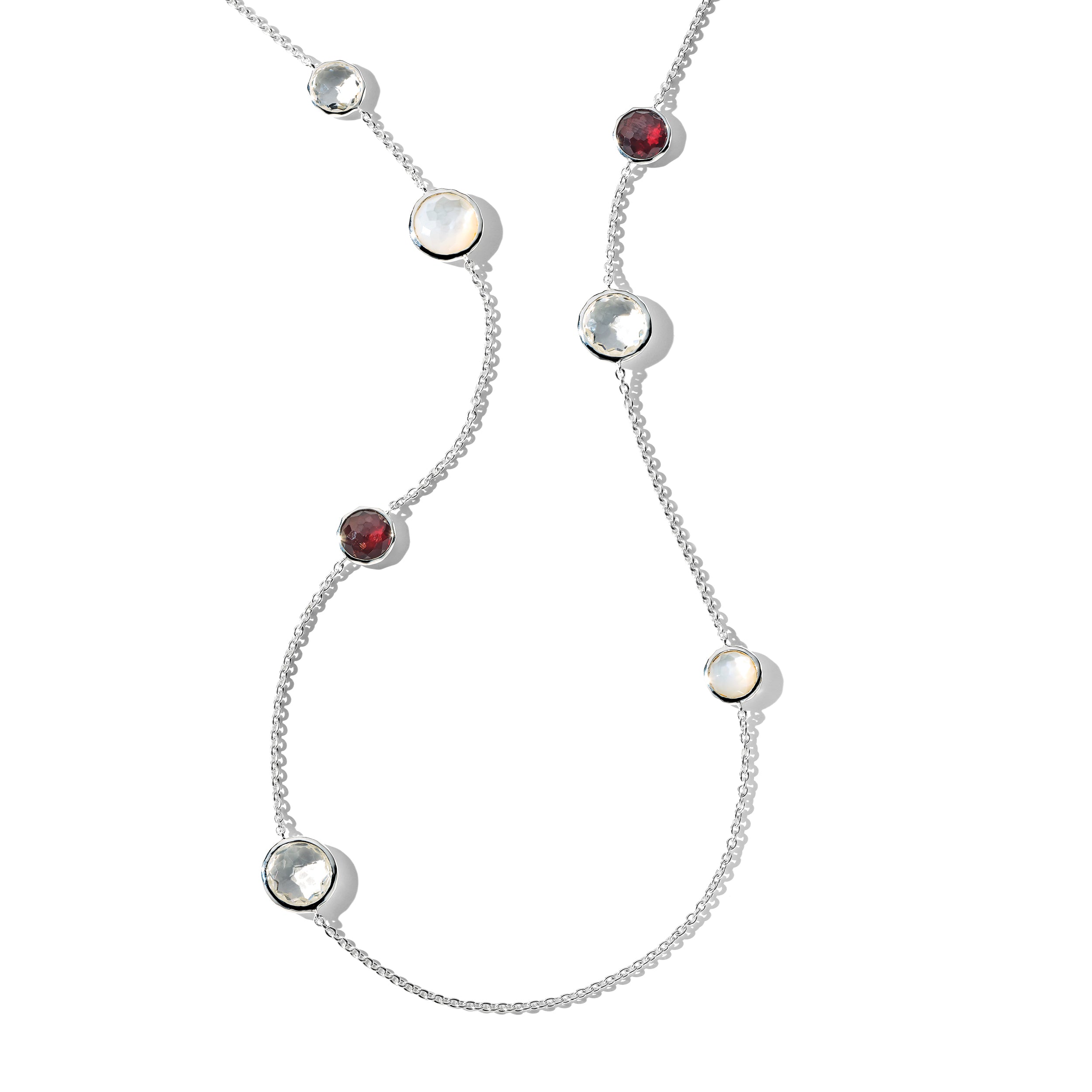 Mixed Multi-Stone Station Necklace in Sterling Silver – IPPOLITA
