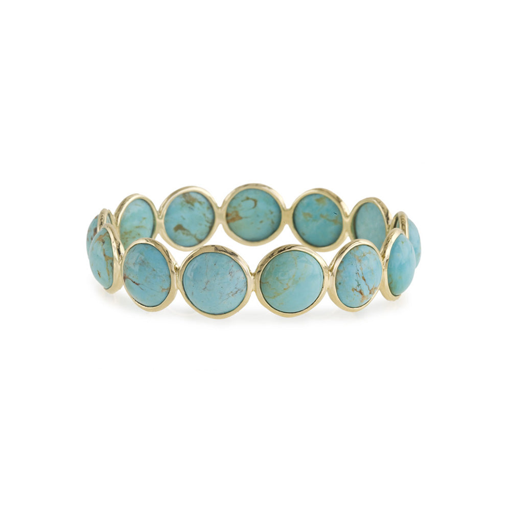 13-Stone Lollipop Bangle in Turquoise (81.90ct)