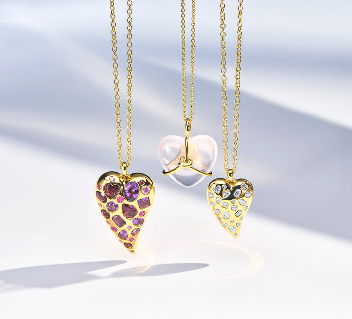 Valentina Heart Pendant Necklace 18-20"