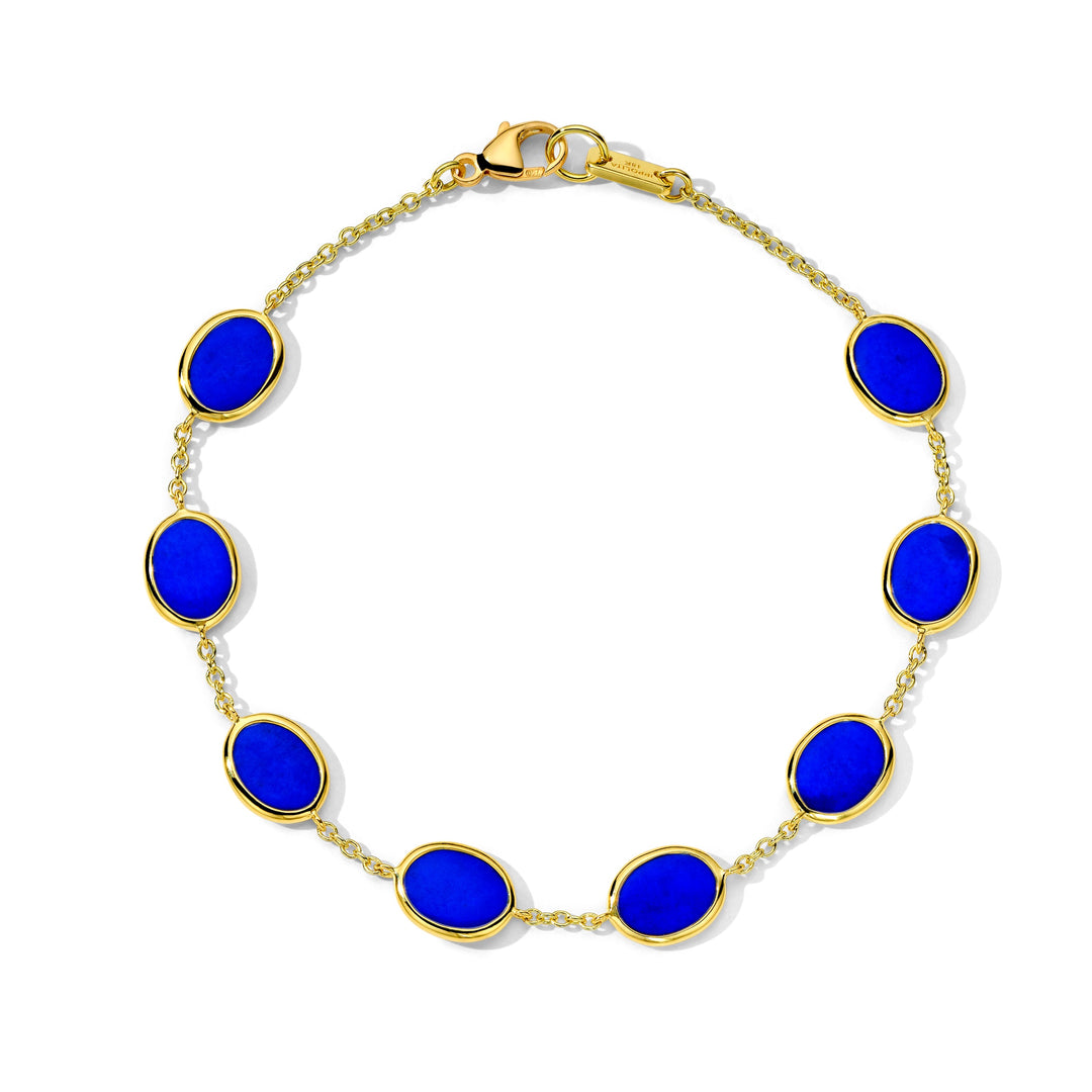 Lapis 18K Gold Confetti Bracelet - Circular View | IPPOLITA