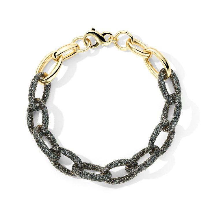 Pavé Twisted Link Bracelet