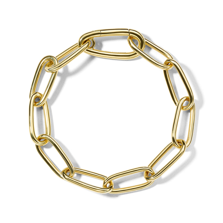 18K Yellow Gold Tapered Link Bracelet - Flat Lay | IPPOLITA