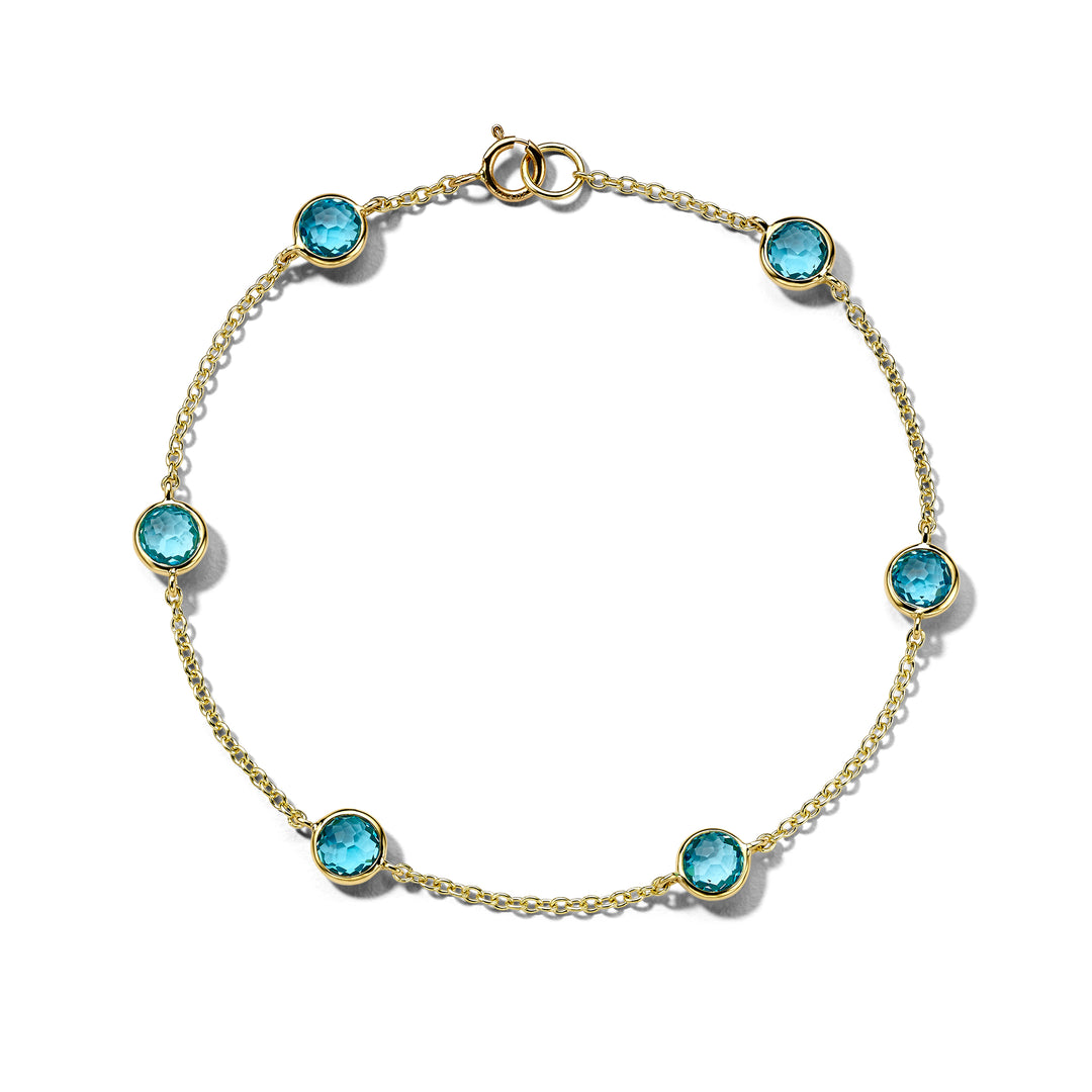 6-Stone Soft Confetti Bracelet