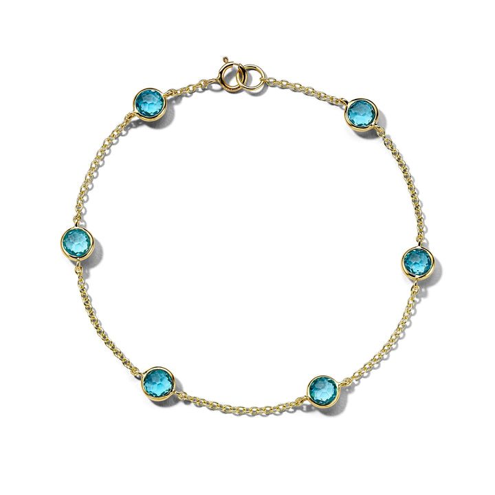 6-Stone Soft Confetti Bracelet