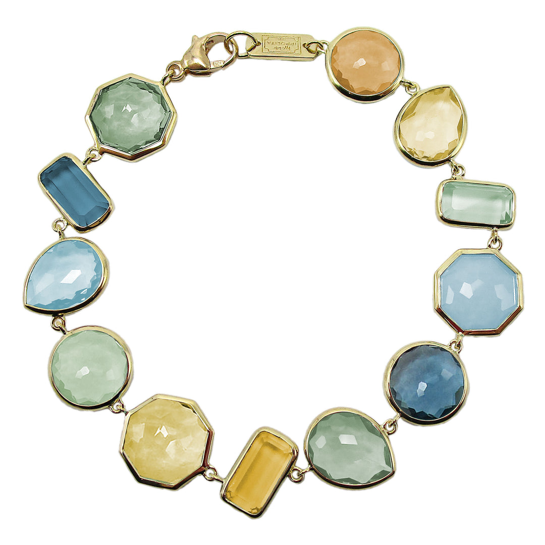 Large Stone Flexible Bracelet