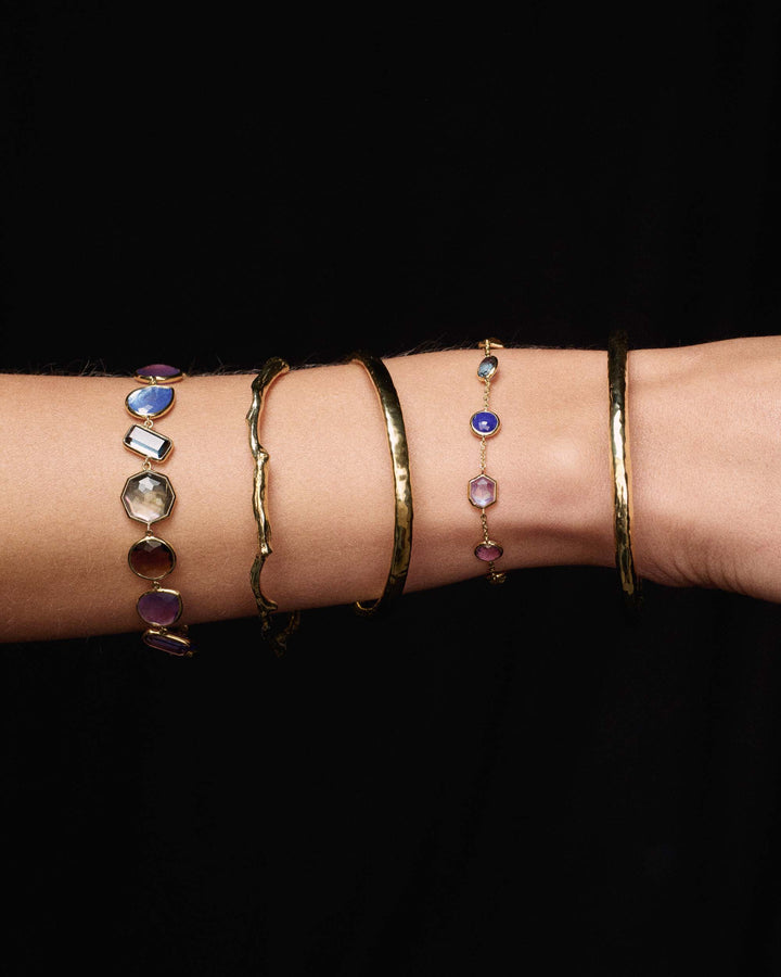 Large Stone Flexible Bracelet
