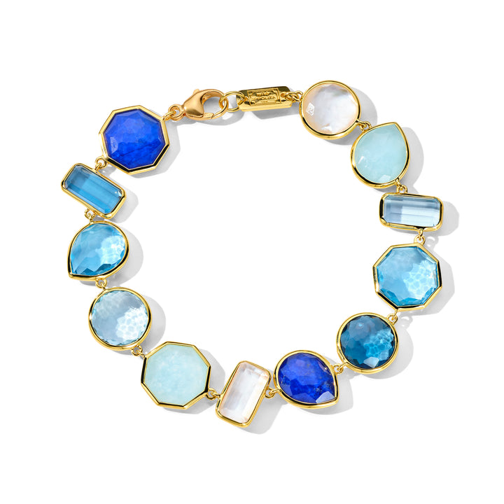 Large-Stone Flexible Bracelet