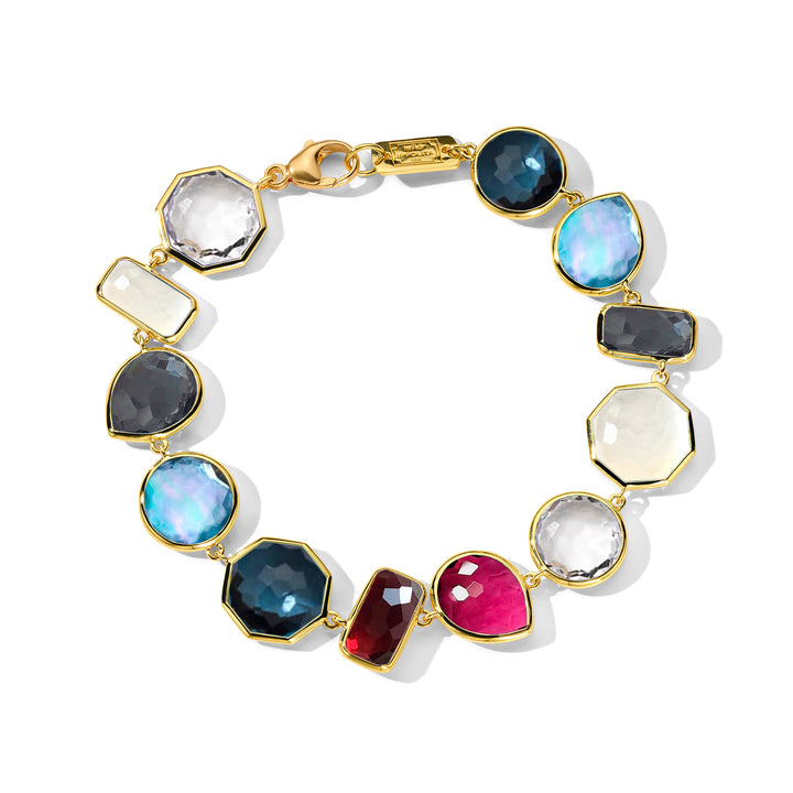 Large-Stone Flexible Bracelet