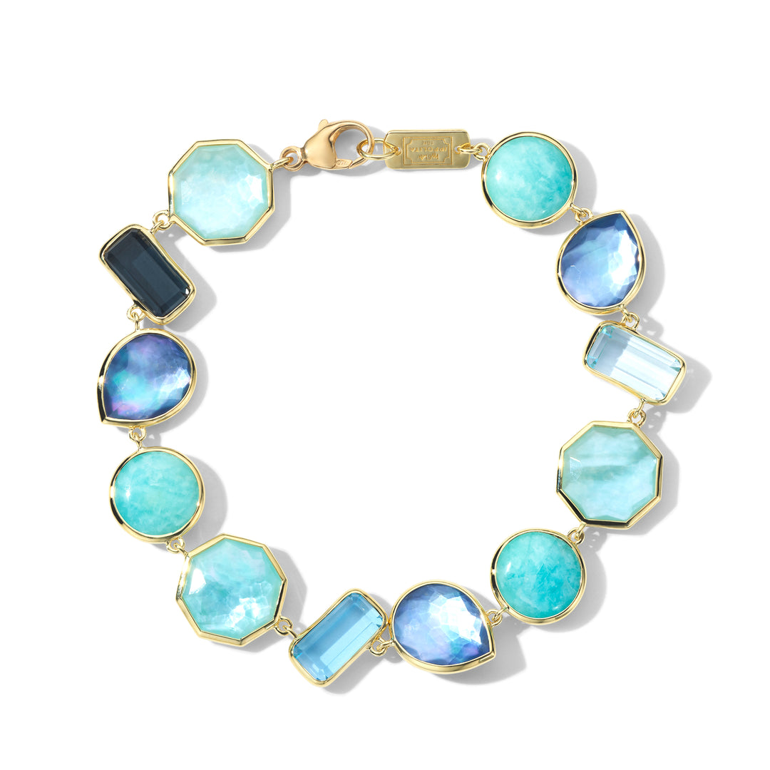 Large-Stone Flexible Bracelet