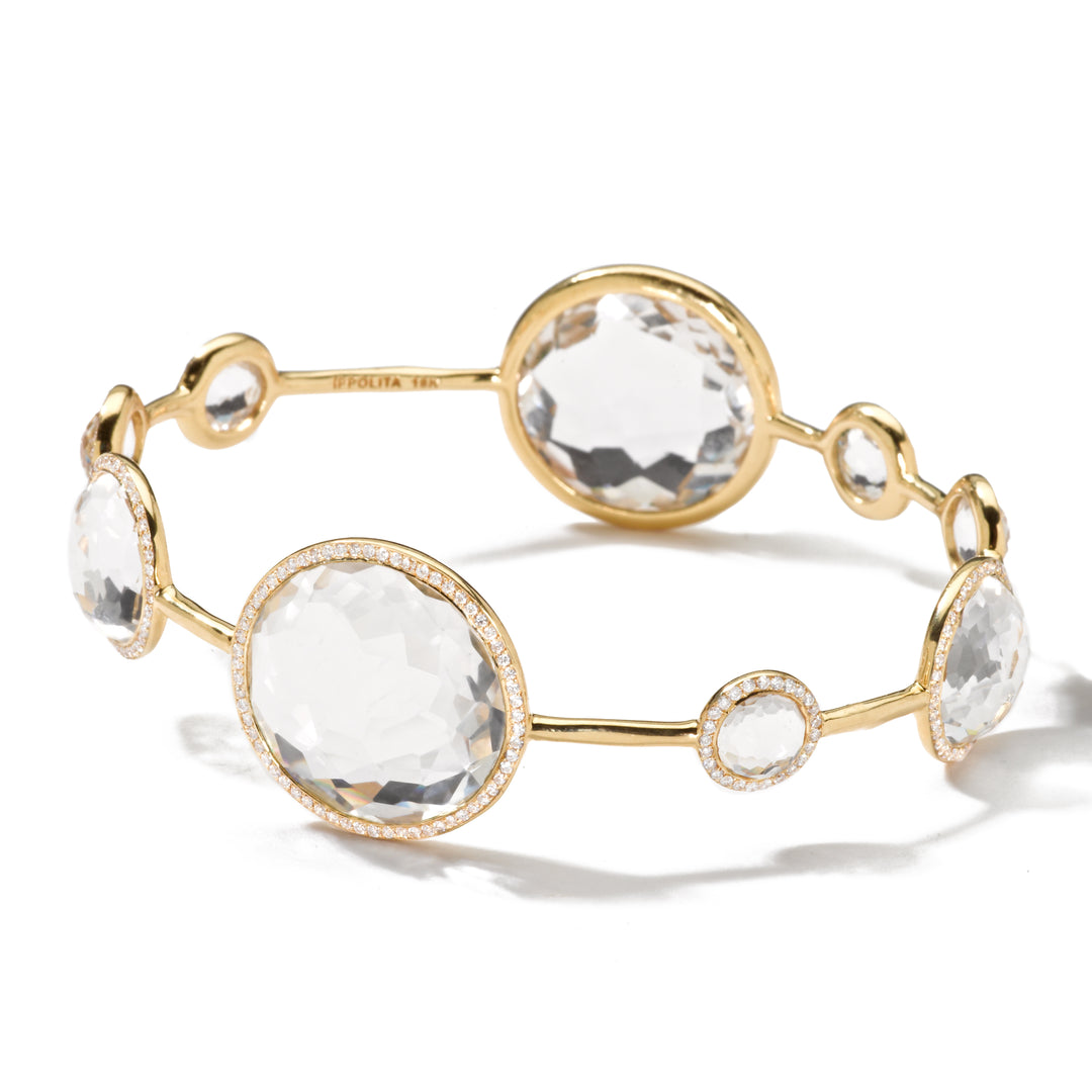 Rock Crystal Bangle Bracelet (1.73 ctw)