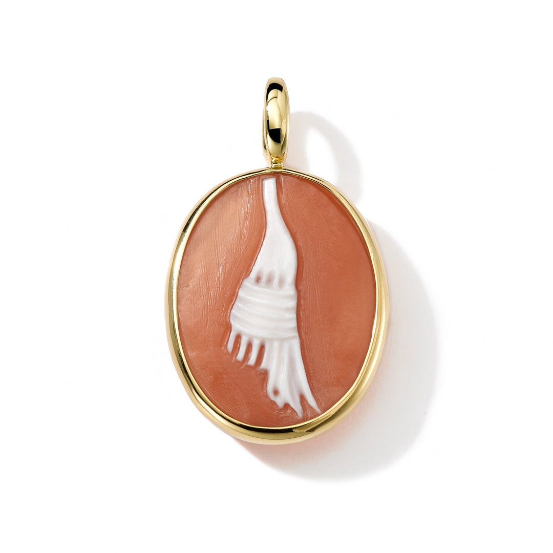 Oval Spaghetti Cameo Doublet Charm