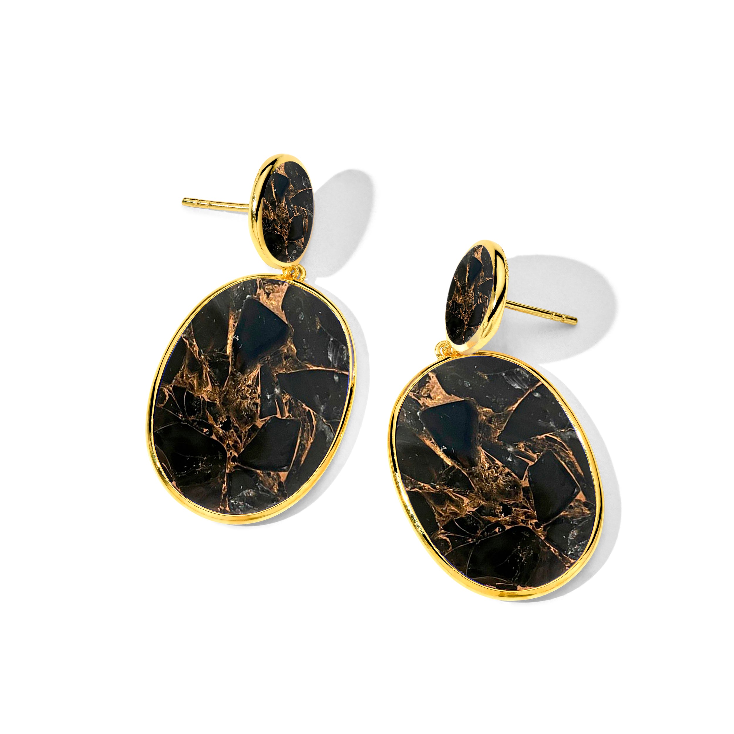 18K Gold Polished Rock Candy Snowman Earrings | IPPOLITA