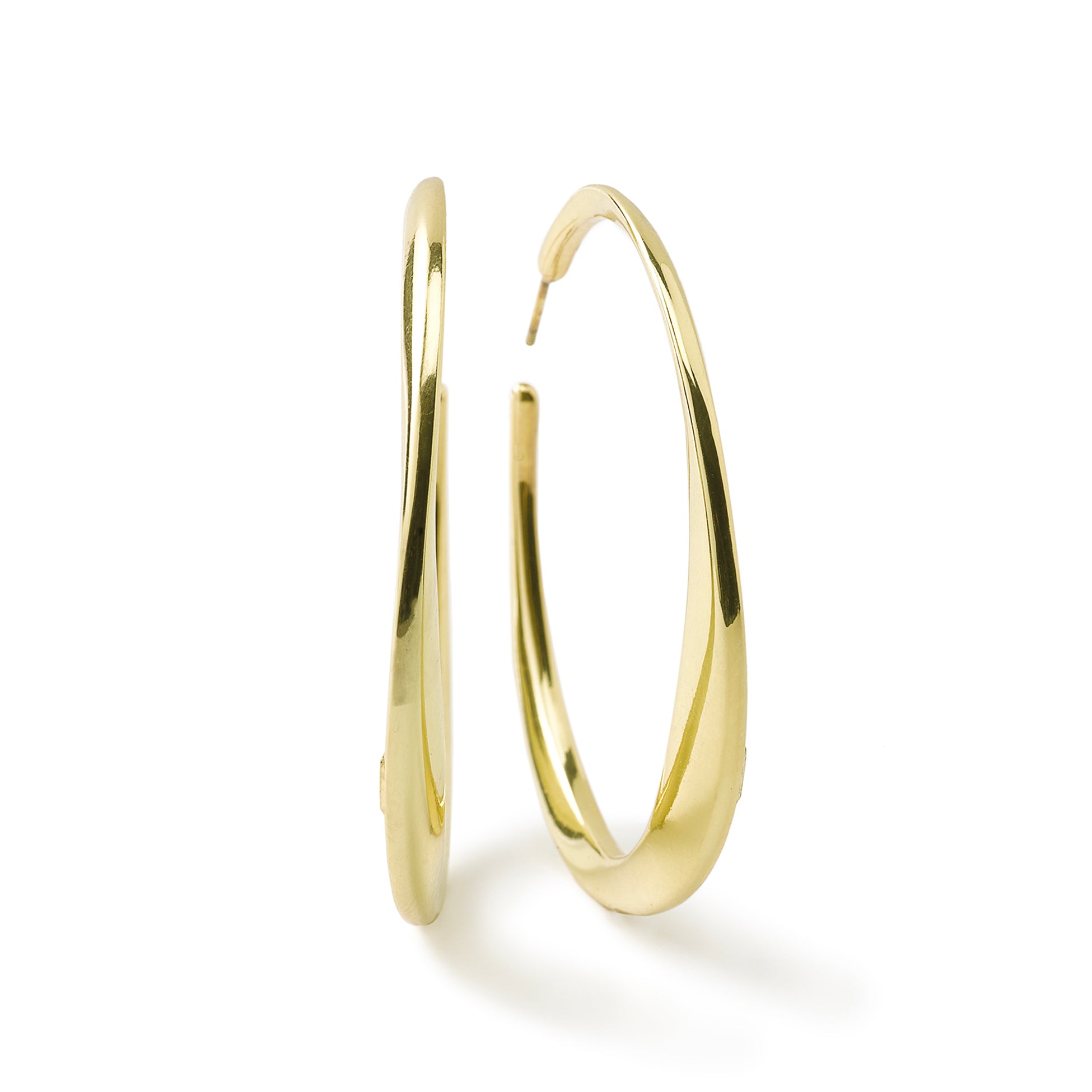 Large Twisted Hoop Earrings in 18K Gold | IPPOLITA