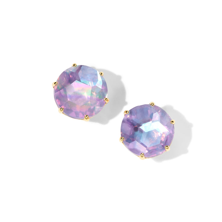 Medium Round Stud Earrings