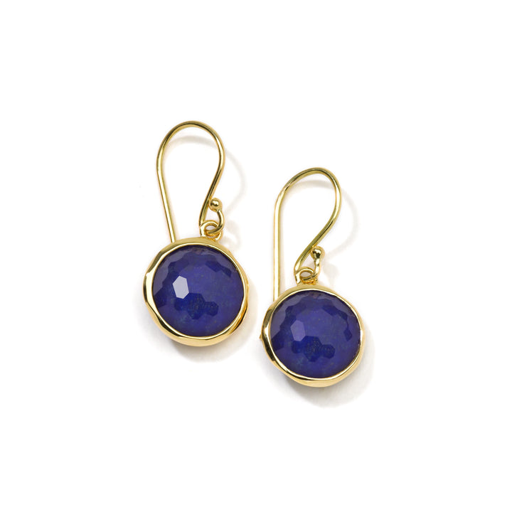 Lapis Lazuli & 18K Gold Lollipop Mini Drop Earrings - Front View | IPPOLITA