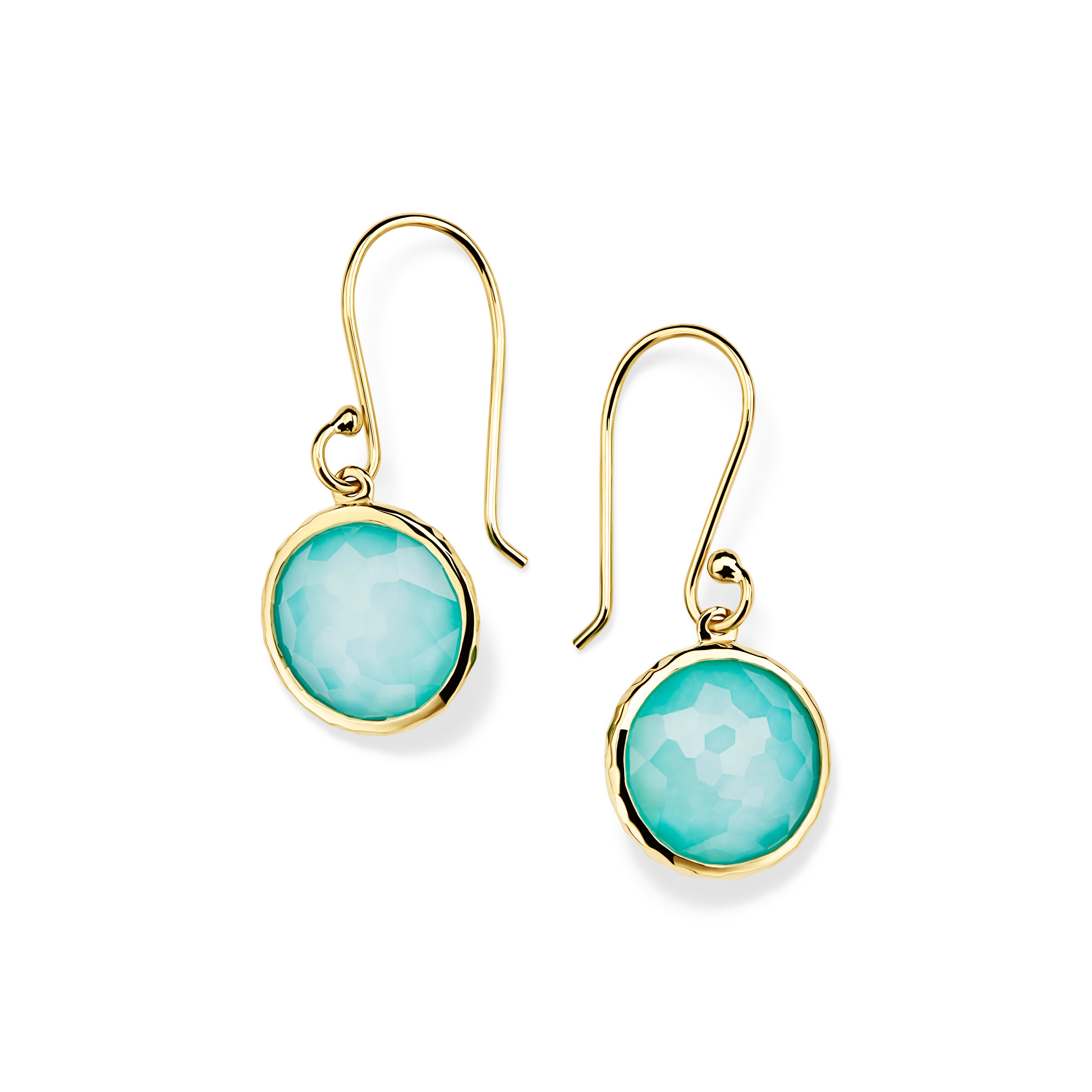 ROCK CRYSTAL OVER TURQUOISE DOUBLET