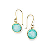 ROCK CRYSTAL OVER TURQUOISE DOUBLET