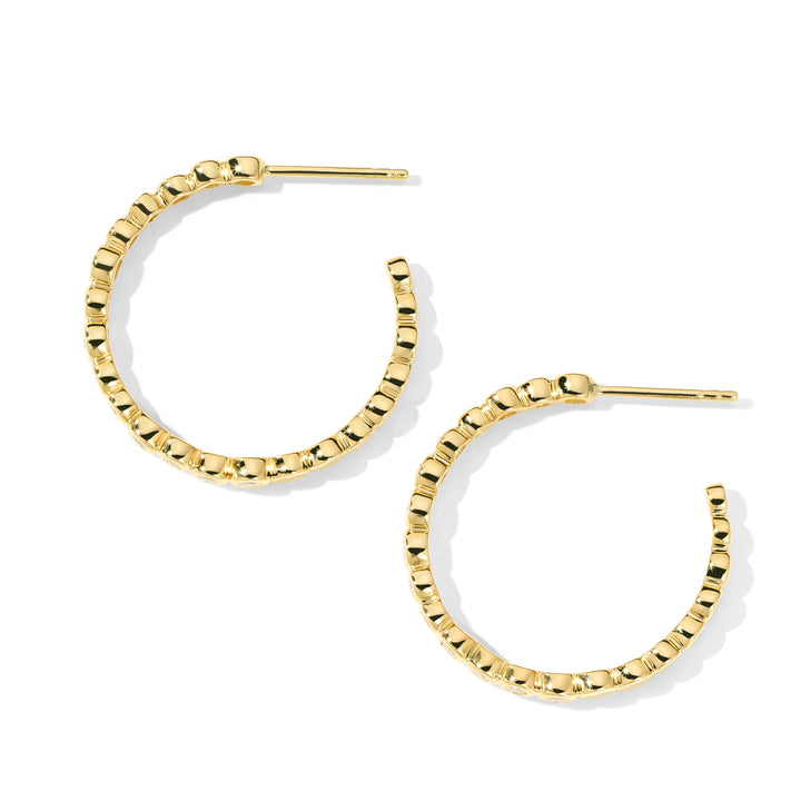 Starlet Studded Hoop Earrings