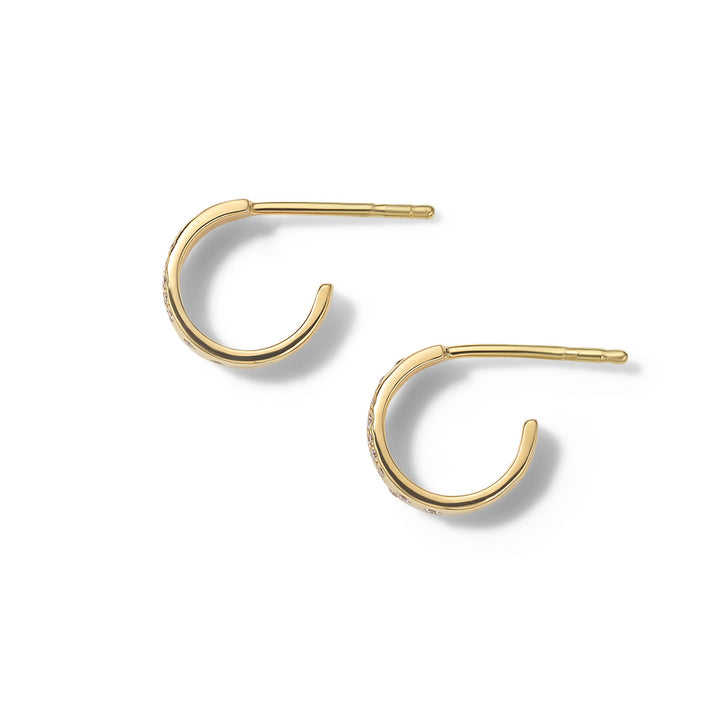 Huggie Diamond Hoop Earrings  (.17ctw)
