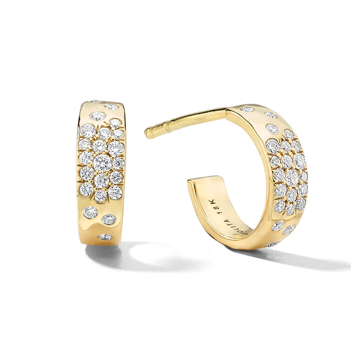 Huggie Diamond Hoop Earrings  (.17ctw)