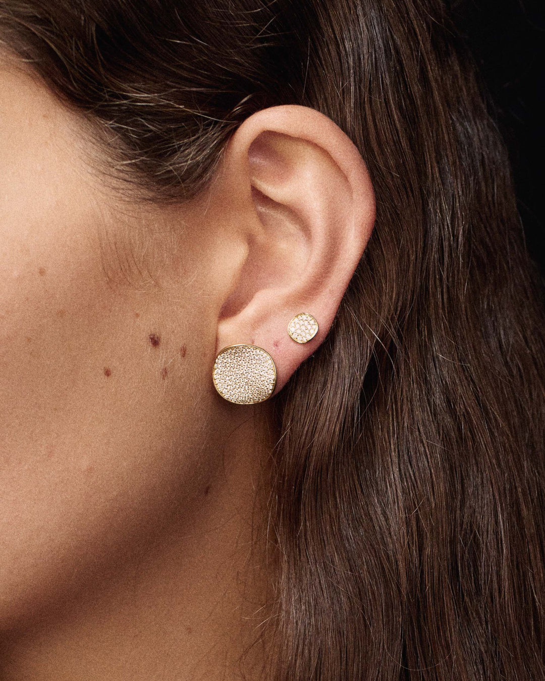 Mini Flower Diamonds Stud Earrings  (.21ctw)