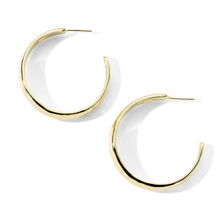 Hammered Hoop Earrings