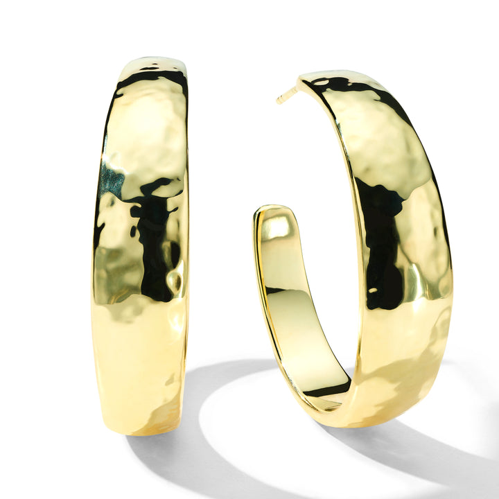 Hammered Hoop Earrings