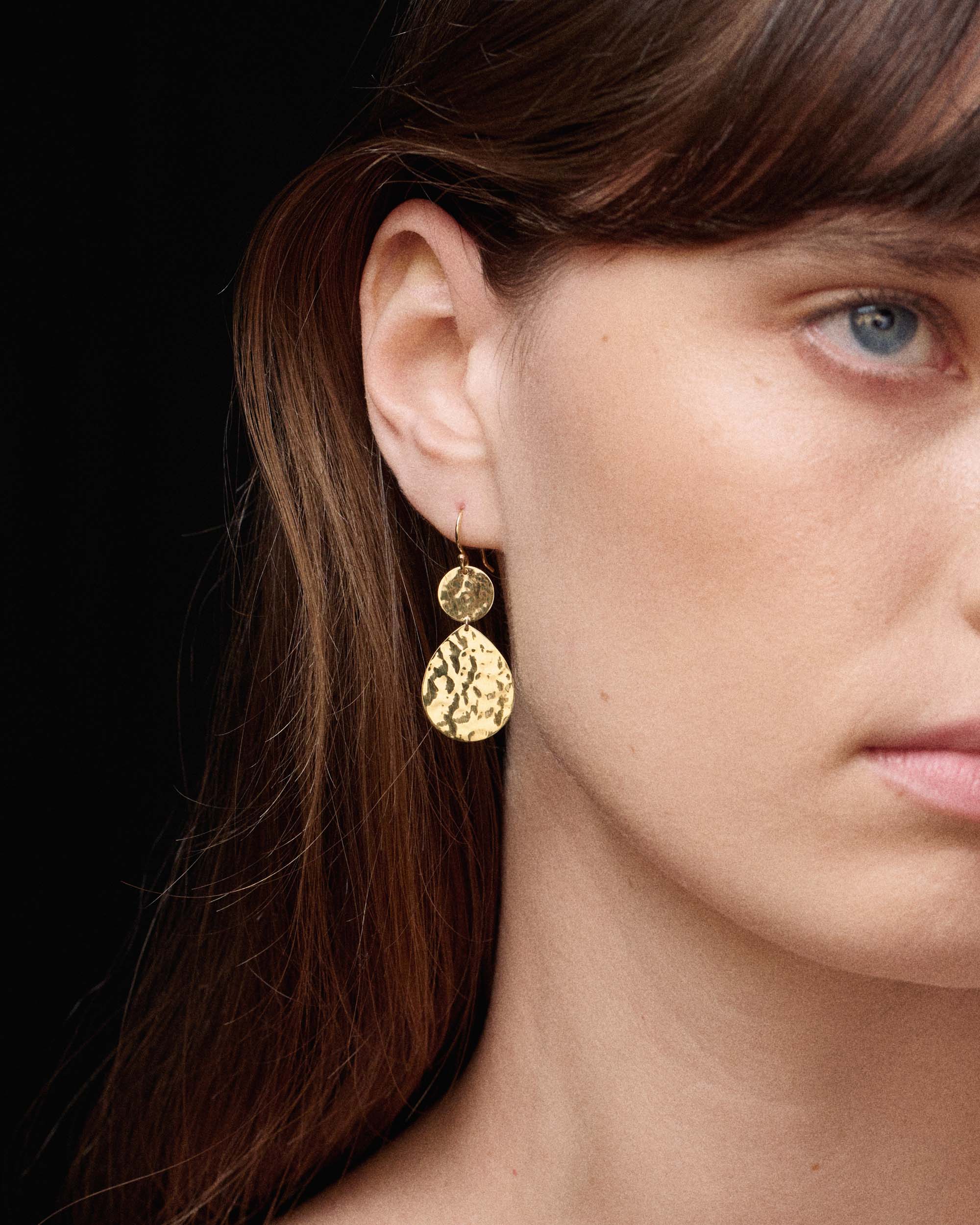 18K Gold Classico Snowman Crinkle Earrings | IPPOLITA