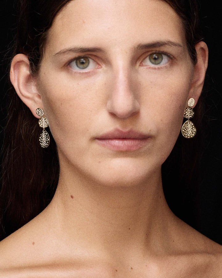 Hammered Crinkle Crazy 8's Earrings