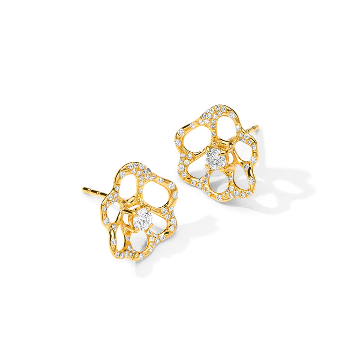 Small Flora Stud Earrings