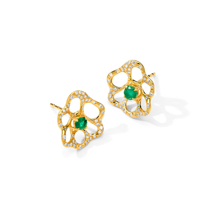 Small Flora Stud Earrings