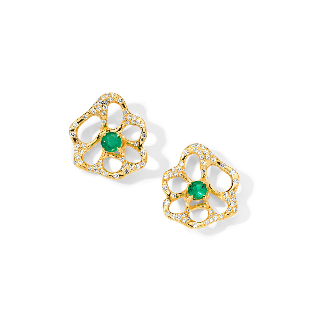 Small Flora Stud Earrings