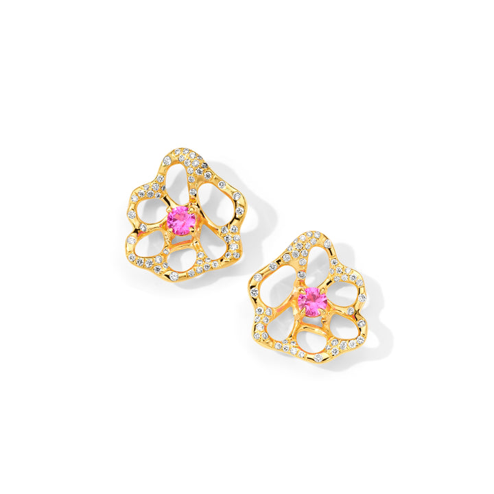 Small Flora Stud Earrings