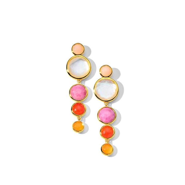 5-Stone Icicle Drop Earrings
