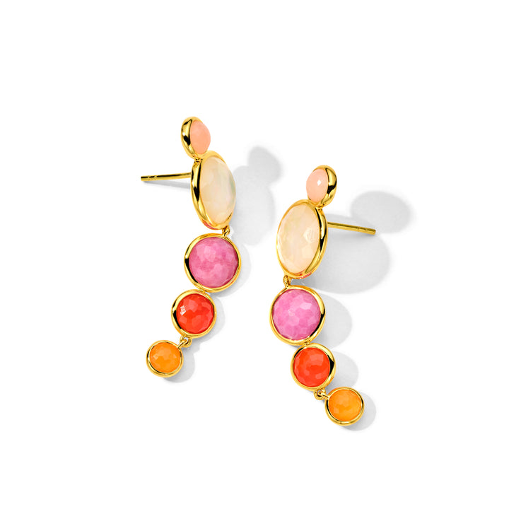 5-Stone Icicle Drop Earrings