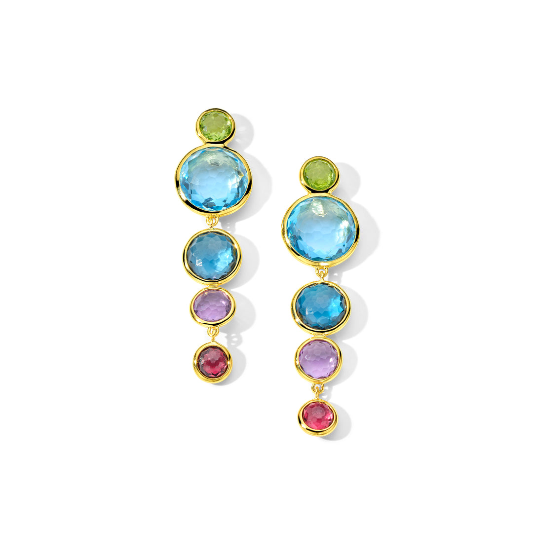 5-Stone Icicle Drop Earrings