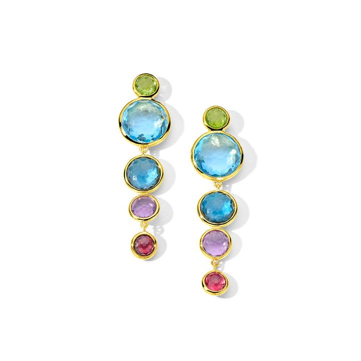 5-Stone Icicle Drop Earrings