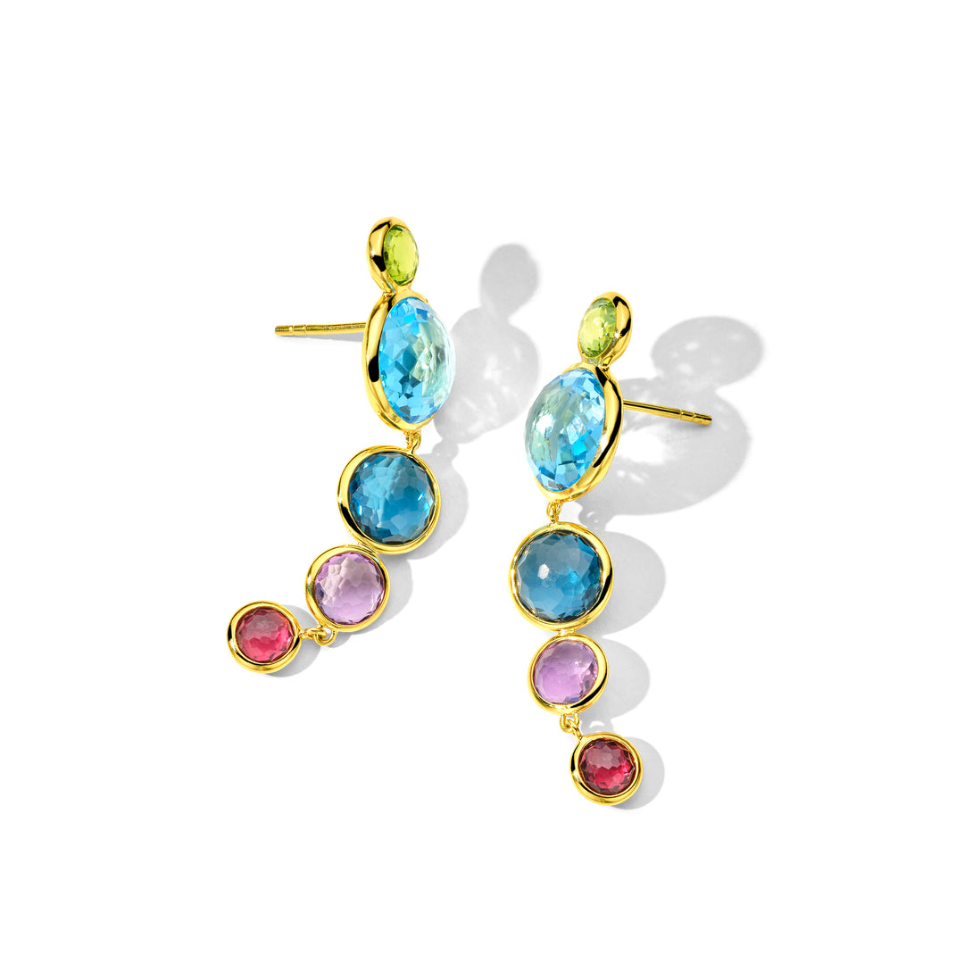 5-Stone Icicle Drop Earrings