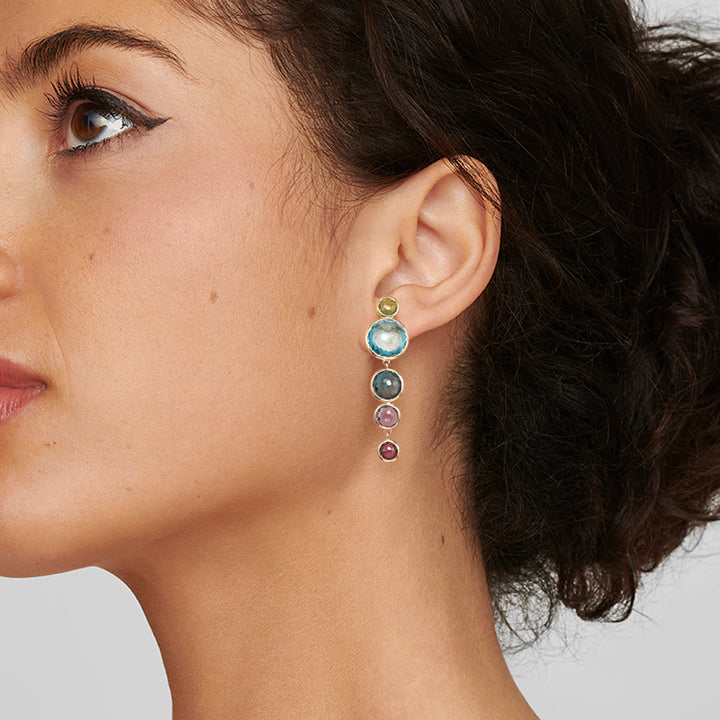 5-Stone Icicle Drop Earrings