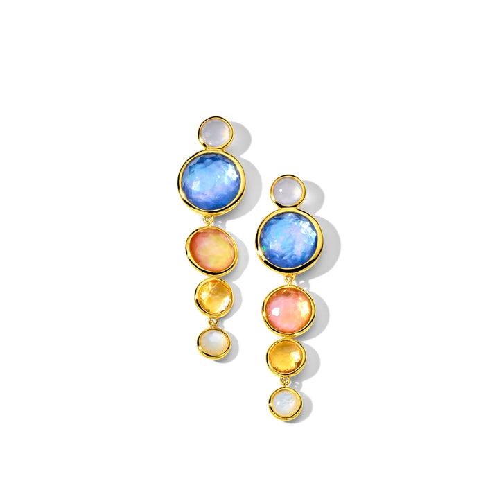 5-Stone Icicle Drop Earrings