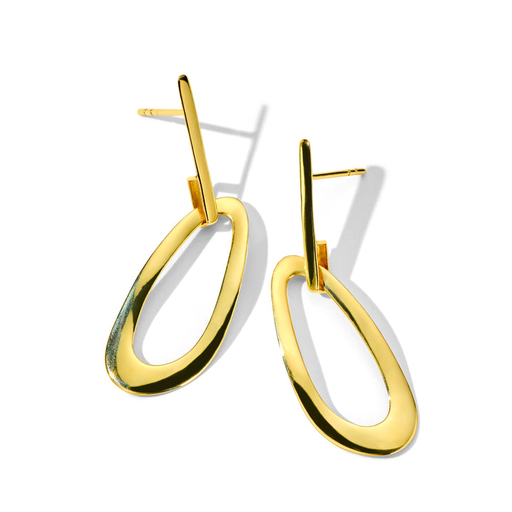 Mix Texture Open Disc Post Earrings