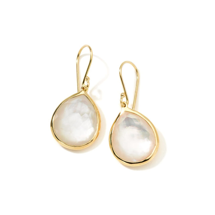 Mother-of-Pearl 18K Gold Teardrop Earrings - Product View | IPPOLITA