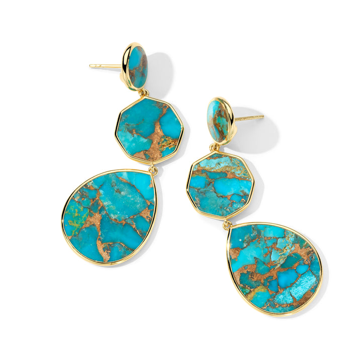 Crazy 8's 3-Stone Drop Earrings