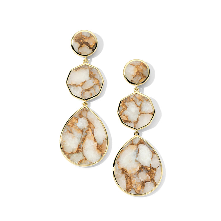 Crazy 8's 3-Stone Drop Earrings
