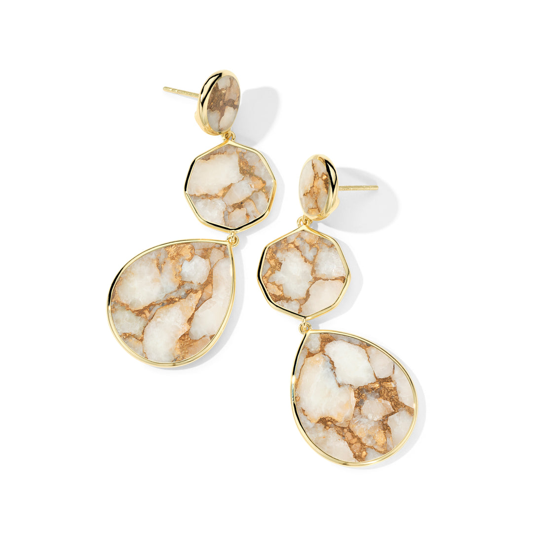 Crazy 8's 3-Stone Drop Earrings