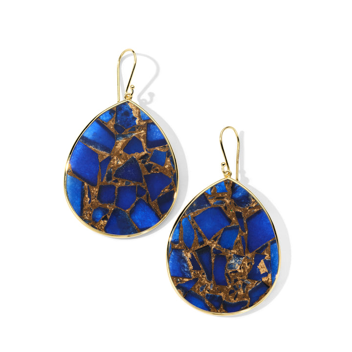 Jumbo Stone Teardrop Earrings